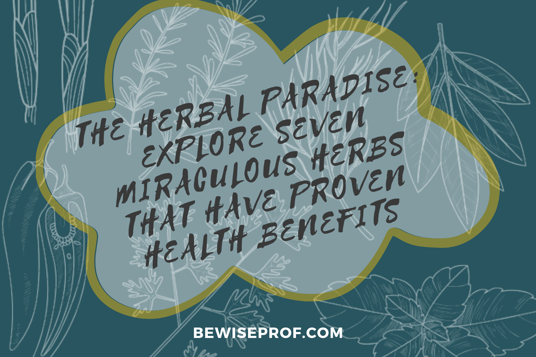 THE Organic PARADISE: Take a look at Seven MIRACULOUS HERBS THAT HAVE Confirmed Wellness Advantages